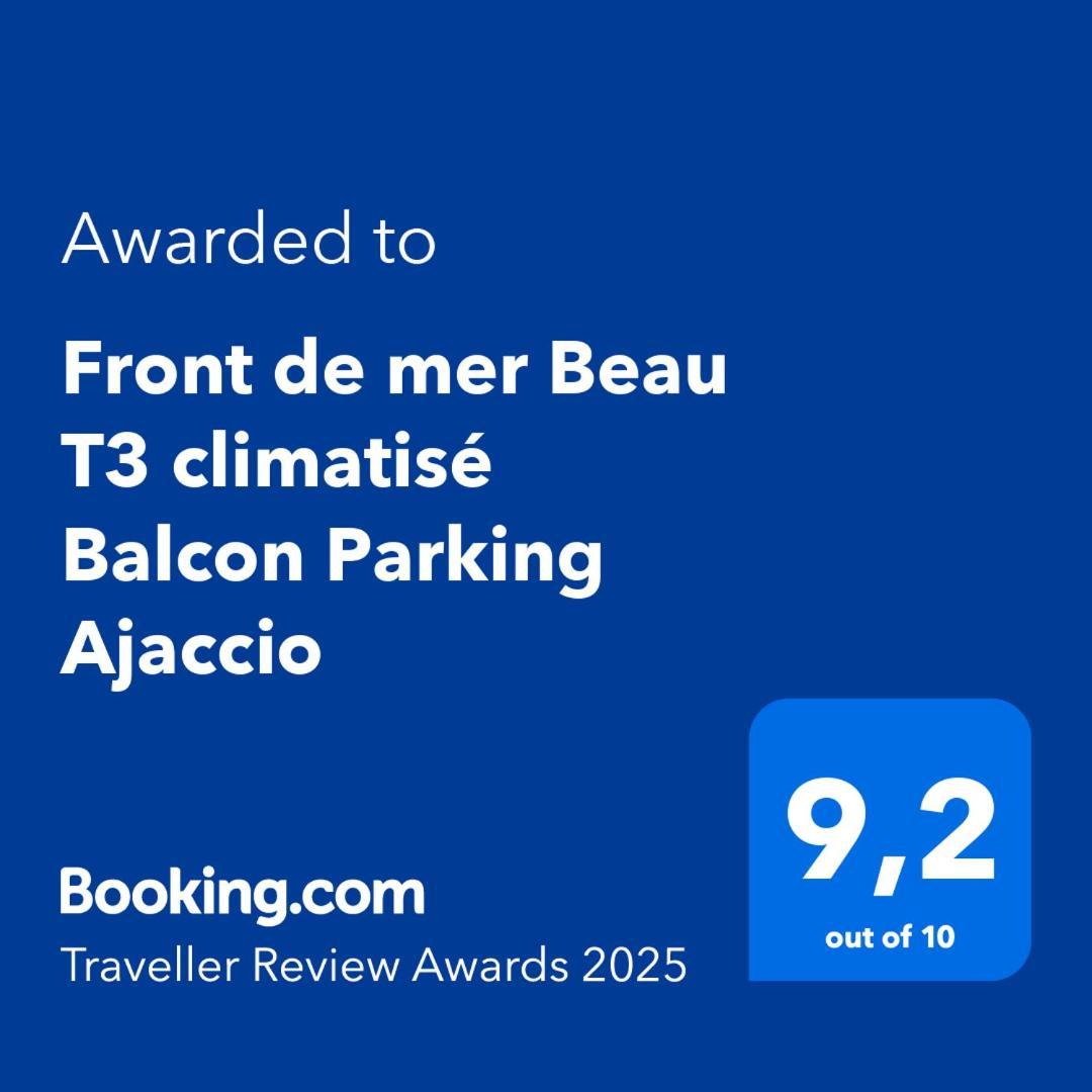 Front De Mer Beau T3 Climatise Balcon Parking Ajaccio Αζάτσιο Εξωτερικό φωτογραφία